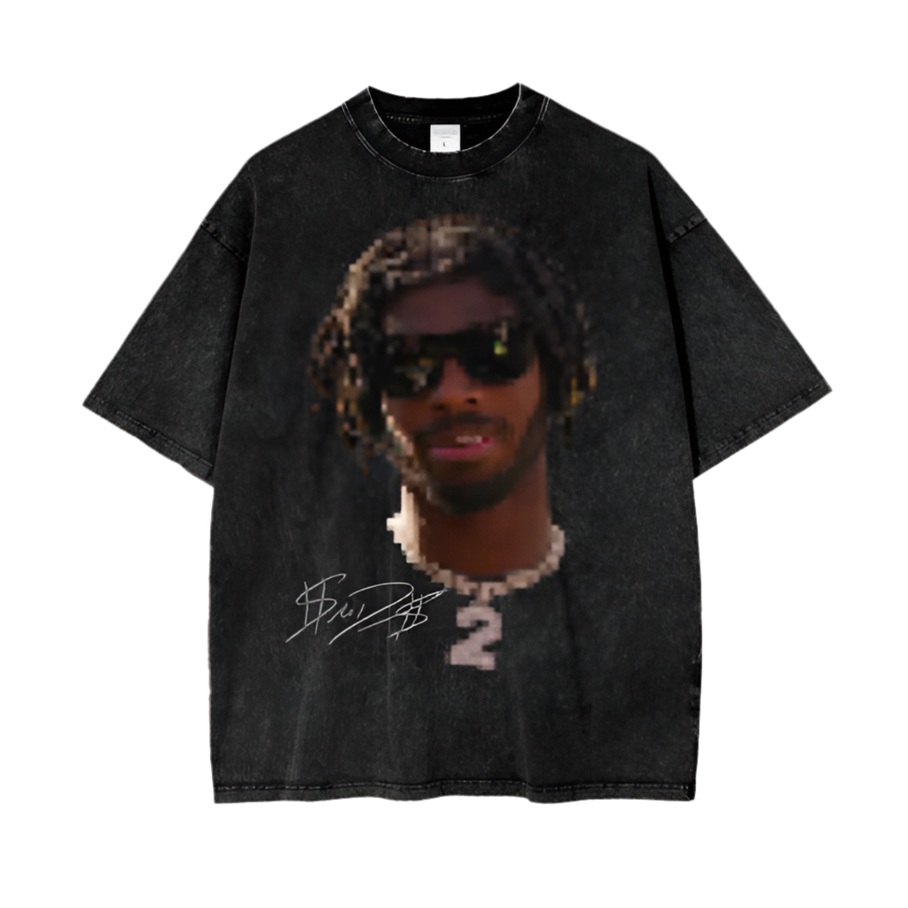 Sanders Acid Wash Oversize T-Shirt - 250 GSM Boulder