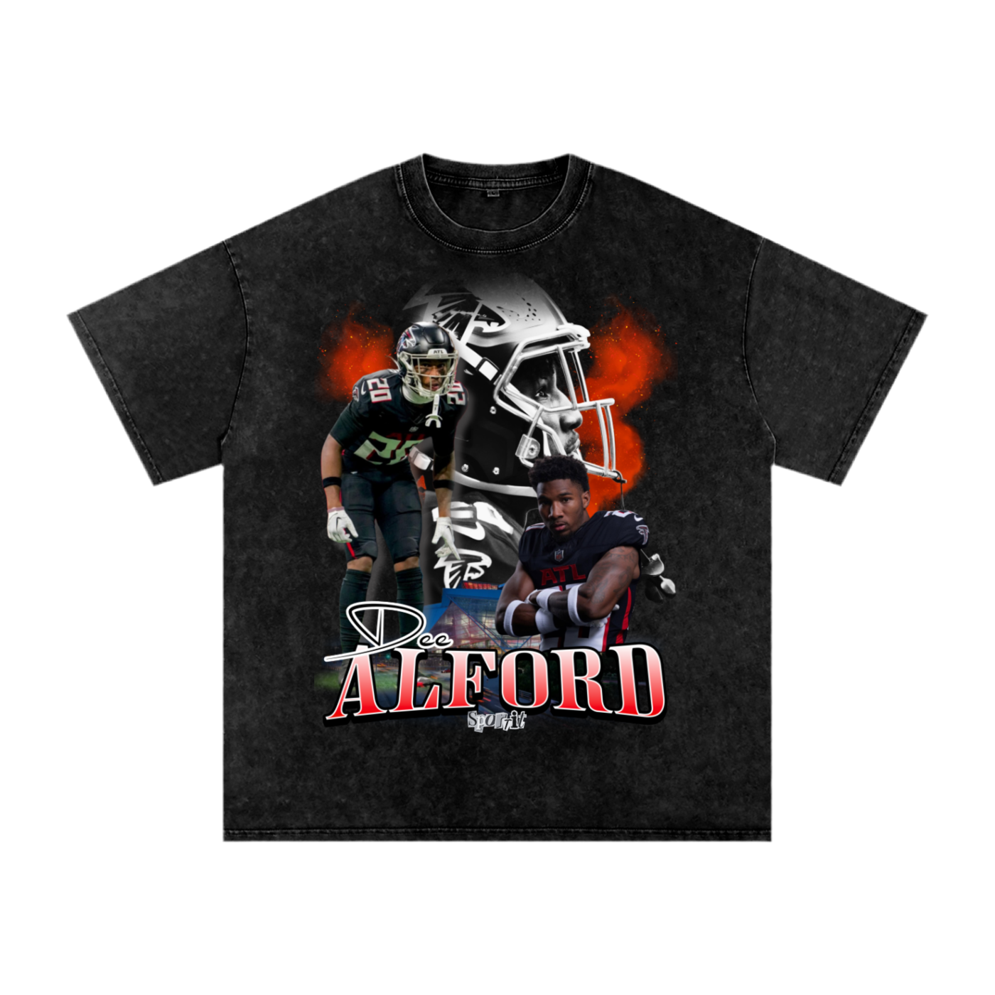 Dee Alford Acid Wash Oversize T-Shirt - 250 GSM