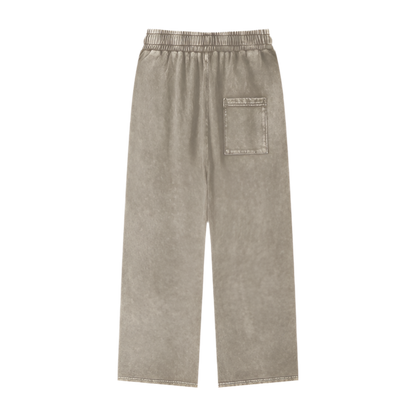 Acid Wash Straight Leg Pants - 360 GSM