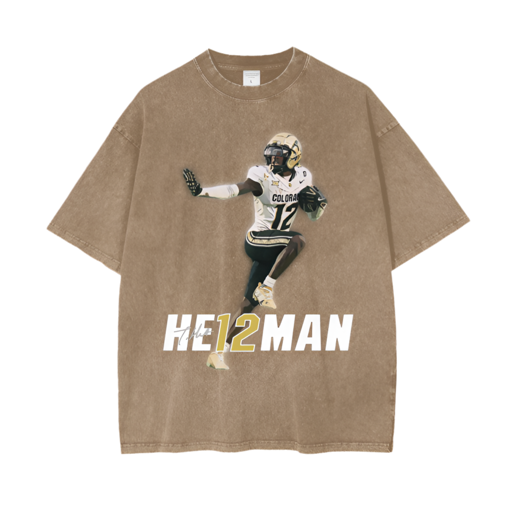 Travis Hunter HE12MAN Oversize T-Shirt - 250 GSM