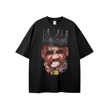 Streetwear Unisex Solid Color Loose Fit FOG King James T-Shirt
